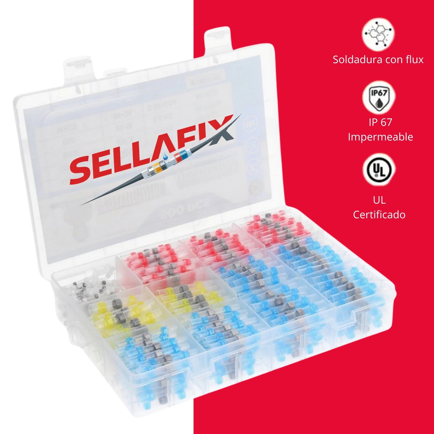 kit de conectores de soldadura impermeables Sellafix