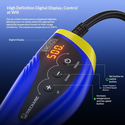 PISTOLA DE CALOR CON TEMPERATURA AJUSTABLE